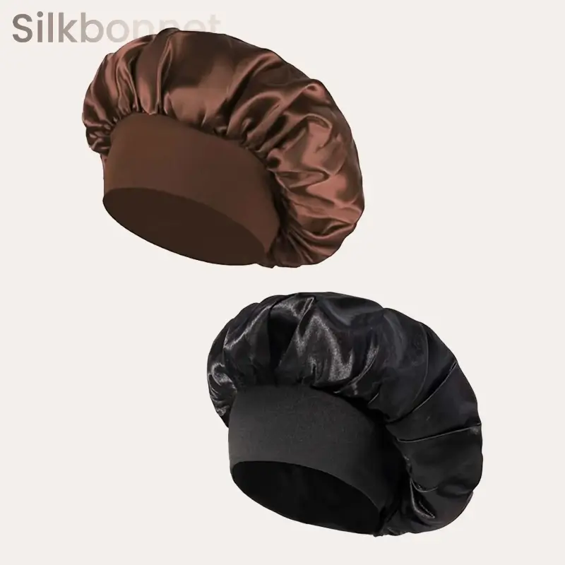 Brown silk bonnet